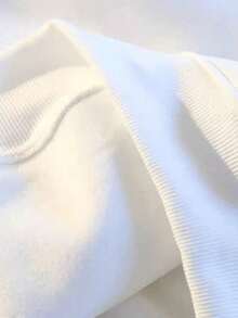 Sudadera con capucha y estampado de letras para hombre, otoño/invierno, color blanco, holgada, informal, lavable a máquina, con temática musical, tejido cómodo, estilo urbano, ideal para regalar. - Blanco - Ver 4