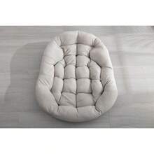 Silla mecedora de ratán para exteriores, silla reclinable con cojín acolchado para exteriores, para porche delantero, sala de estar, patio, jardín. 
 Blanco M4QV - Beige + Acero + Conjunto de Cómoda + Algodón - Ver 7
