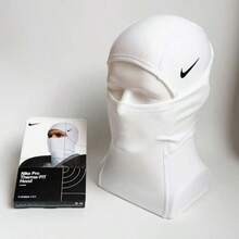 Nike Lightweight Windproof Breathable Black Cap, Nike Pro Therma-Fit Windproof Warm Quick-Dry Cycling Balaclava Beanie, NHK63-058 - 白色 - 查看 5
