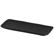Jogo 6 Travessas Sushi 22x9cm Orgânico Preto Matte Cerâmica Porto Brasil - Preto - Visão 4