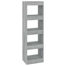 Estantería/separador de ambientes vidaXL Gris Sonoma 40x30x135 cm - Gris - Ver 3