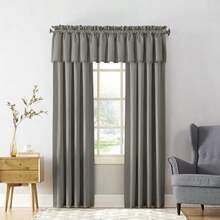 Sun Zero - Panel de Cortina de Bolsillo con cortinero, para eficiencia energética, Green (), 54" x 63" - 1 Panel, 1(137.2An x 274.3Al cm (1 Paneles) Gris) - Multicolor - Ver 5