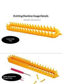 Self-Knitting Scarf Knitting Magic Tool, Diy Woolen Knitting Machine, Sweater Lazy Person Knitting Scarf And Neck Tool Set - Multicolor - View 6