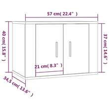 Larryhot Set Mobili Porta TV 2 pz Rovere Marrone in Legno Multistrato,Robusto e durevole, facile da montare, la scelta ideale per l'arredamento della casa - Castano - Visualizzare 7