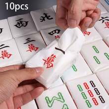 Pañuelos faciales portátiles con diseño creativo de patrón de mahjong, pañuelos compactos para uso personal y en dormitorios - Papel de pañuelo de Mahjong - Ver 10