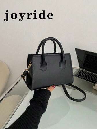 Solid Color PU Leather Handbag, Minimalist Casual Small Square Bag, Commute Mini Shoulder Bag, Fashionable Outdoor Crossbody Bag