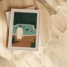 1PC TV Show Poster - Tony Soprano & Janice Baccalieri Scene - Vintage Mafia Drama Art Print - Unframed Canvas Wall Decor For Living Room, Bedroom, Office - Housewarming Gift For Fans - Cult Series Decoration, Bedroom Artwork