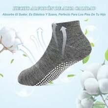 Paquete de 5/12 Calcetines para Bebé, Lindos Calcetines Antideslizantes para Niños con Agarre y Anticaída, Fabricados con Algodón Orgánico, Respirable, para Niños y Niñas - 1-3 Años-Multicolor - 1 - Ver 3