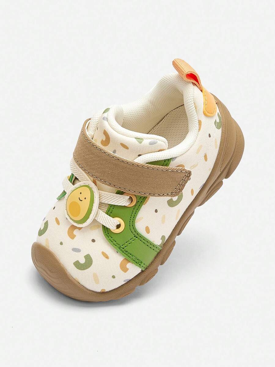 Balabala Kids' First-Walker Shoes 2026 Spring Fall Anti-Slip Comfortable Soft Toddler Shoes - White Green Tone - View 1