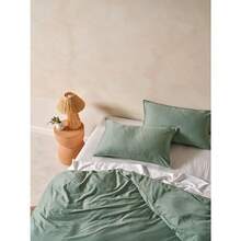 Surf Wash Quilt Cover Set Seafoam Queen - Green - View 3