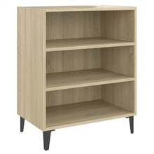 Buffet vidaXL Chêne Sonoma 57x35x70 cm Matériau à base de bois - Tabac - Voir 3