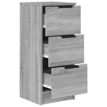 Aparador vidaXL Gris Sonoma 30x30x70 cm Material a base de madera - Gris - Ver 7