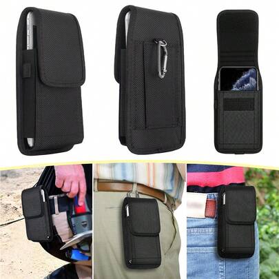 2PCS Universal Belt Loop Hook Cover Pouch Bag Nylon Case For All Mobile Phone Holster