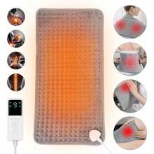 Almohadilla Térmica Eléctrica, Compresas Calientes Terapeuticas, 9 Niveles de Calor y 4 Tiempo, Apagado Automático, Plegable y Lavable a Máquina, Manta Termica para Aliviar de Rodilla Espalda Pierna - 60*30 - Ver 5