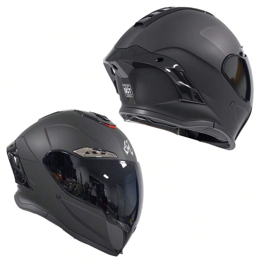 Casco Integral Deportivo Para Motocicleta Negro Dot 109 - M - Ver 1