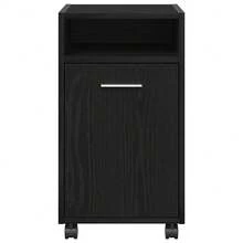Combinazione trolley vidaXL, effetto rovere nero, 33 x 38 x 60 cm - nero - Visualizzare 5