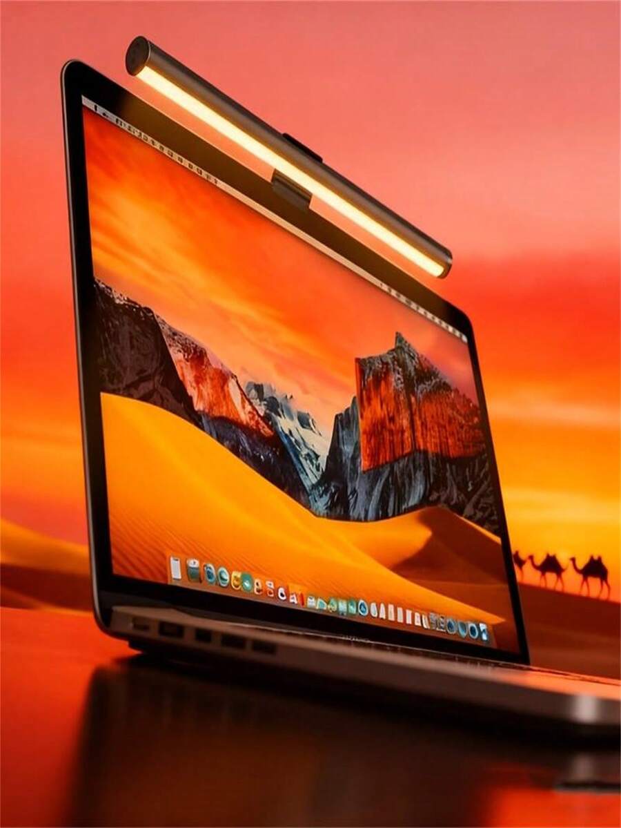 1pc USB LED Computer Monitor Light Bar With Dimmer And 3 Color Modes, Clip-On USB Desk Lamp, Eye-Caring, Glare Reduction, Button Control
