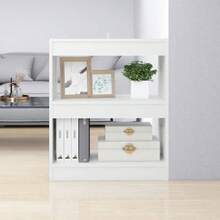 Libreria/divisorio per ambienti vidaXL, colore bianco, 60x30x72 cm. - Bianco - Visualizzare 3