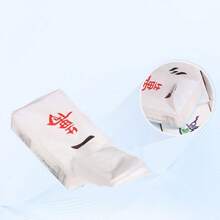 Pañuelos faciales portátiles con diseño creativo de patrón de mahjong, pañuelos compactos para uso personal y en dormitorios - Papel de pañuelo de Mahjong - Ver 2