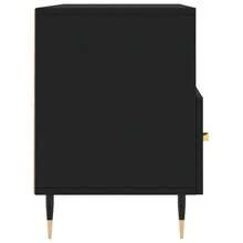 Larryhot Mueble de TV madera de ingeniería negro 102x36x50 cm, Robusto y duradero, fácil de montar, una opción ideal para la decoración del hogar - Negro - Ver 6