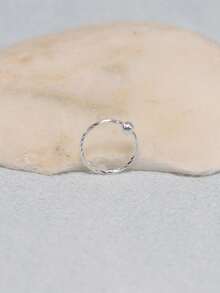 1pc Twisted Nose Ring, 925 Sterling Silver Nose Stud, Cartilage Earring, Body Jewelry, 22G, 8MM