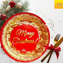 Platos Desechables Premium'' (19.2cm) Navidad – Paquete de 24 Piezas, Merry Chistmas, Resistentes a Líquidos, Ecológicos y de Alta Calidad Para Toda Ocasión ARTEDISEÑO FIESTAS - 5 ESFERAS - Ver 10