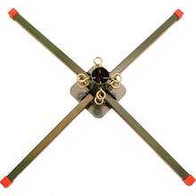 zxr Goliath - Soporte artificial para árbol de Navidad de acero soldado para árboles artificiales de 8 a 14 pies con un poste de 3/4 a 2 pulgadas de diámetro ancho125 - Verde - Ver 4