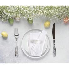 Palisa Cloth Dinner Napkins With Hemstitched Detailing & Mitered Corners 20x20 Inches - Washable Polyester Table Napkins For Weddings & Everyday Use - Set Of 12, White,20inchx20inch(Setof12),White - 白色的 - 查看 4