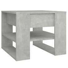Table basse vidaXL Gris béton 55,5 x 55 x 45 cm Matériau à base de bois - Gris - Voir 4