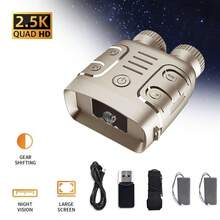2.5K Binocular Night-Visions Device 10X Binocular Day Night Use Photo Video Taking Digital Zoom For Hunting Boating, Battery Powered (Included 2000mAh);Thansgiving Christmas Gift - R18 Yellow - View 11
