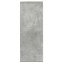 Estantería vidaXL color hormigón gris, 34x31x80 cm, material a base de madera. - Gris - Ver 5