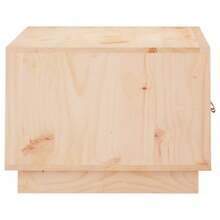 Table basse vidaXL 80x50x35 cm en pin massif - Tabac - Voir 9