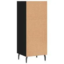 Buffet vidaXL Noir 34,5 x 32,5 x 90 cm Matériau à base de bois - Noir - Voir 6
