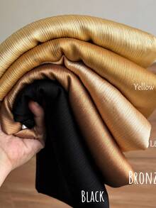 1 chiếc khăn trùm đầu Hồi giáo bằng vải satin trơn màu, có họa tiết. - Nhiều màu - Xem 1