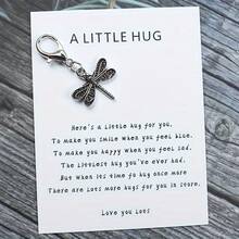 Vintage Dragon Fly Keychain With Pocket Pillow - Suitable For Backpacks, Bags, And Gifts - 2 - Xem 1