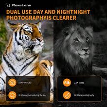 2.5K Binocular Night-Visions Device 10X Binocular Day Night Use Photo Video Taking Digital Zoom For Hunting Boating, Battery Powered (Included 2000mAh);Thansgiving Christmas Gift - R18 Green - View 6
