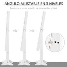 HOMCOM Floor Standing Jewelry Rack - White - View 4