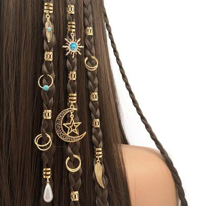 45 phụ kiện tóc dreadlock họa tiết đại dương phong cách Baroque, thích hợp cho các buổi khiêu vũ mùa hè, tiệc tùng và lễ hội âm nhạc.