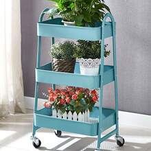 1pc A-Shaped Carbon Steel Small Utility Cart Multi-Tier Rolling Storage Rack For Kitchen Bathroom Space Saver Organizer With Finish Easy-Glide Mobility Lightweight Yet Sturdy Home Storage Trolley For Pantry Laundry Room And Essentials, Modern Compact Cart For Countertop And Under-Sink Use, Versatile Utility Stand For Kitchen Gadgets, Cleaning Supplies, And Personal Care Products, Clean Minimal Design For Contemporary Home Organization - Multicolor - View 3
