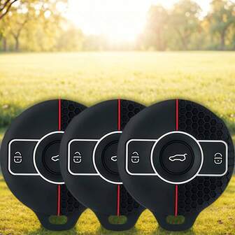 Silicone Car Key Case Cover Holder Shell Protector For Mercedes Benz SMART Fortwo 1 BRABUS W202 W210 W124 2022 2023 Accessory