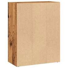 Libreria vidaXL, effetto legno di recupero, 60x30x77 cm, in legno composito. - Castano - Visualizzare 6