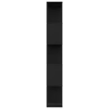 Estantería/separador de ambientes vidaXL, color negro, 80x24x159 cm, material a base de madera. - Negro - Ver 6