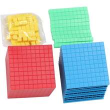 Bloques de Base Diez, Juego de Aula de Bloques de Base Diez Mayor Interés Conocimiento de Aprendizaje Interactivo para Matemáticas - 1 - Ver 2