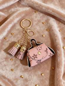 Cute Mini Card Holder, Leather Pouch, Coin Purse, Earphone Pouch, Storage Bag, Monogrammed Keychain, Key Pouch,Bag Charms,Keychains,Purse Charms,Plush Keychain,Keychain,,Girls Keychain,Cute Keychains For Girls,,Keychains For Woman,Bag Charms,Christmas Gifts-Christmas,Christmas Gifts,Gifts For Women,Purses,Red Purse,Crossbody Bags For Women,Purses And Bags Women,Bags,Backpack,Shoulder Bag,Fall,Fanny Packs For Women,Tote Bags For Women,Gold Purse For Women,Funny Gifts,Makeup Bag - 粉色 - 查看 2
