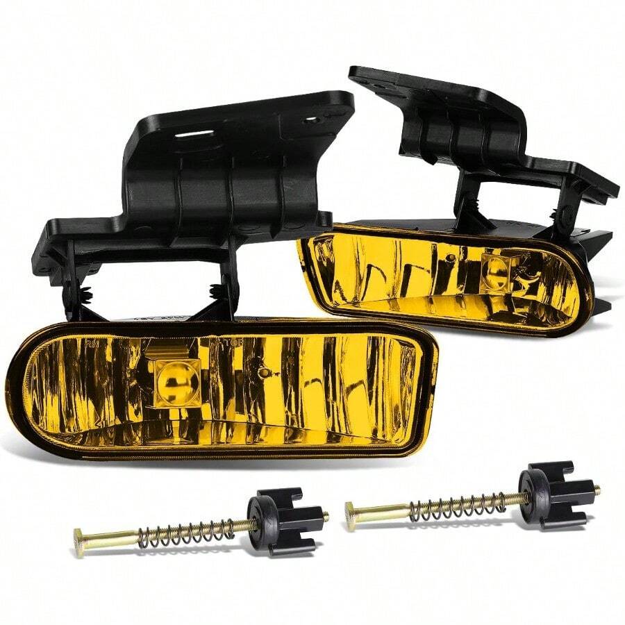 ASDDNA MOTORING FL-ZTL-114- Luz antiniebla del lado del conductor y del pasajero [compatible con Chevy  1500 2500 3500 HD] - Ámbar - Ver 1