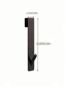 1pc Stainless Steel S-Shaped Shower Towel Bar, Suitable For Glass Door, Bathroom Robe Hook - Multicolor - View 12