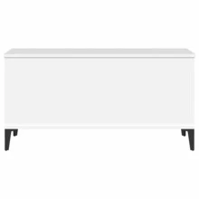 Table basse vidaXL blanche 90 x 44,5 x 45 cm, matériau à base de bois - Blanc - Voir 8