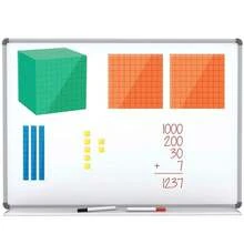 hand2mind - 91040 ETA Base Diferenciada Magnética Diez Bloques - Manipulativos Matemáticos para Elementaria (Juego de 131) - Magnético - Ver 2