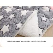 1pc Soft & Comfortable Pet Mat, Made Of Flannel, Dog Bed Mat, Puppy & Kitten Litter Mat - Suitable For Cats & Dogs, Polyester Filled, Multi-Purpose Indoor Design, Soft & Warm, Machine Washable - Grey - View 9