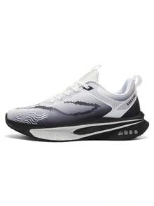 男士专业马拉松跑鞋，公路跑鞋，碳板缓震，轻便透气缓震鞋底运动鞋 - 白色 - 查看 3